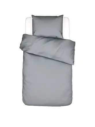 ESSENZA | Satin Bettwäsche 70x90cm / 140x200cm COLETTA Global Grey | 